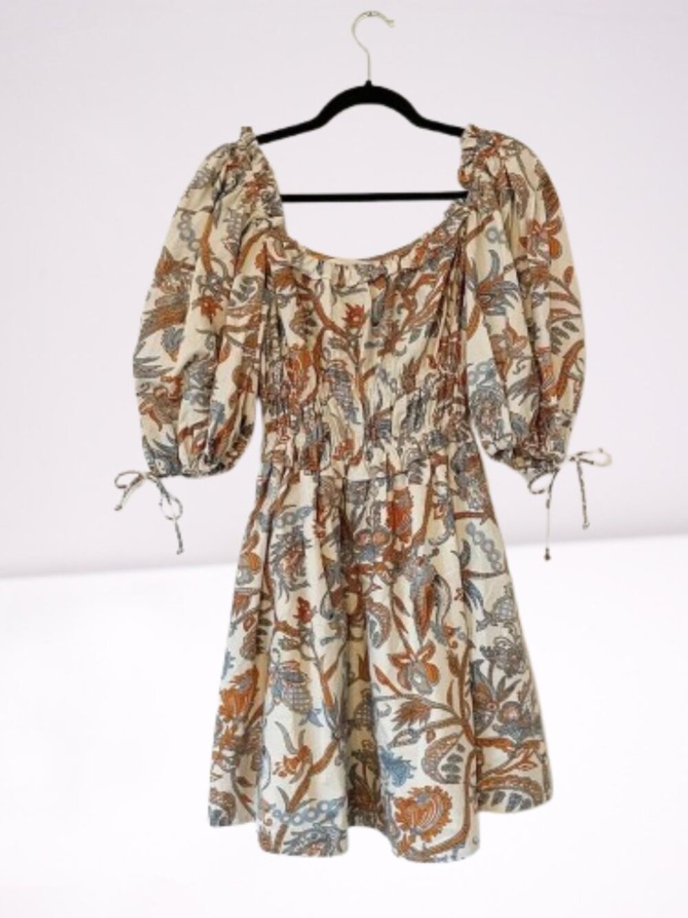 House of Harlow 1960 NWT Nicole Richie Puff Sleeve Cotton Floral Dress Size XL - Picture 7 of 10